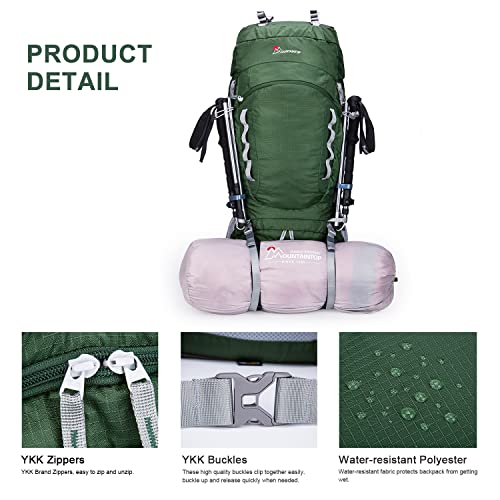 MOUNTAINTOP Trekkingrucksack 80 Liter für Reisen und Outdoor-Aktivitäten
