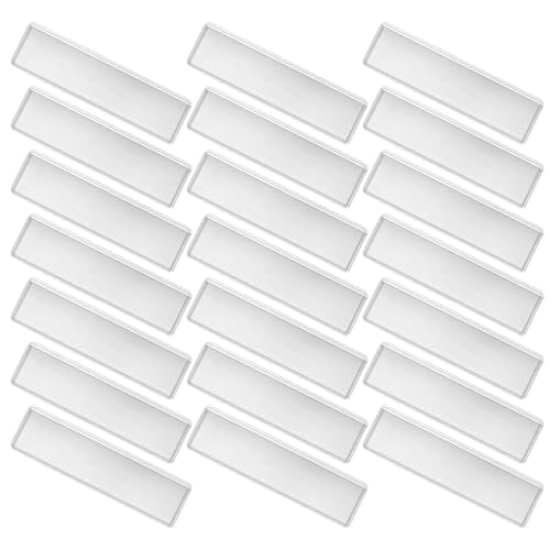 Carpeta para tarjetas índice autoadhesiva NUOBESTY de PVC transparente para oficina y archivos 60 uds