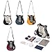 Imagen de Piceioep Elegante bolsa de guitarra con forma cruzada de piel sintética