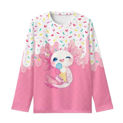 Image of WELLFLYHOM Long Sleeve T-Shirt for Boys Girls 3-16 Years Old Tee Tops Crewneck Pullover Shirts Fall Outfits