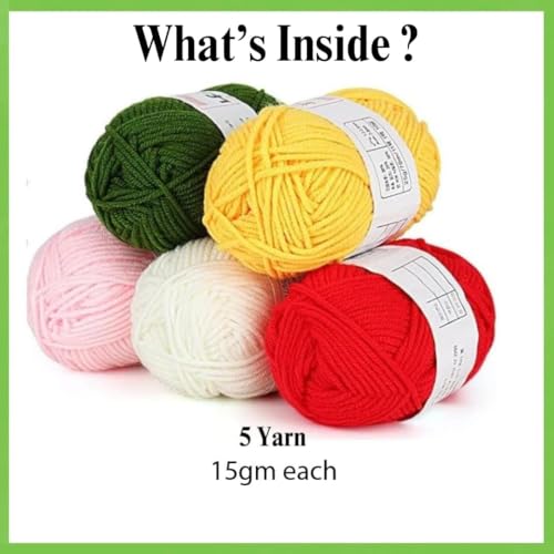 Image of Crochet Kit with Soft Grip Handles - Full Crochet Hook Set for Beginners & Yarn Lovers - Ergonomic Crochet Tools for DIY Craft & Gifting (Crochet Set 8)