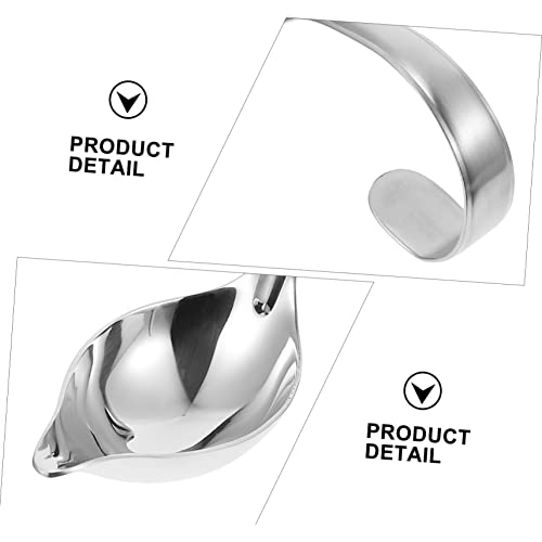 BESTonZON 3Pcs Colher De Molho Panetone De Chocolate Colher De Aço Inoxidável Colheres De Mistura Mo