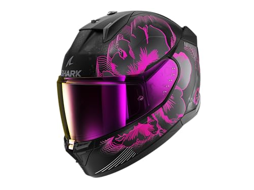 SHARK, Integraler Motorradhelm D-SKWAL 3 MAYFER Matt Black/Pink KVA, S