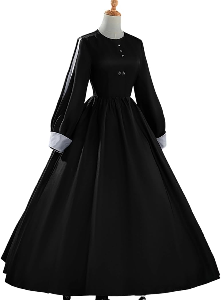 Women's Yuuki Sorimachi Cosplay Yushi Ukai Costume Shirt Dress Apron Lolita Skirt Headwear Wig for Halloween - Image 3