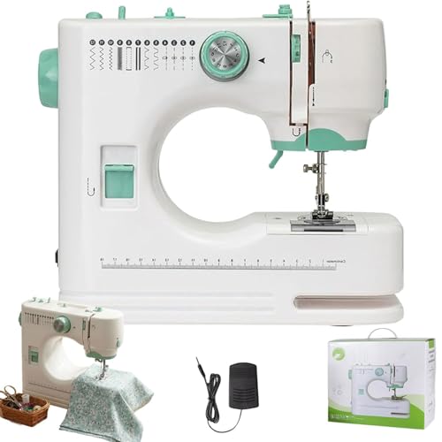 Machine à coudre pour débutant électrique portable 12 motifs points