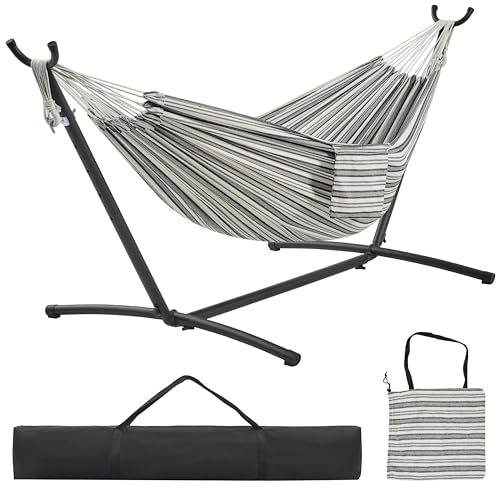 Yaheetech Double People Hammock & Stand Set w/Storage...