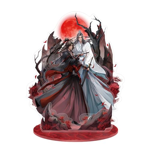 YJacuing Grandmaster of Demonic Cultivation: Mo Dao Zu Shi Acrylic Stand, Officially Licensed Collectible The Untamed Wei Wuxian LAN Wangji Figure (5th Anniversary)