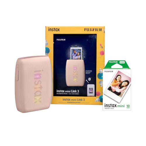 Fujifilm Instax Mini Link 3 Smartphone Photo Printer Starter Kit,...