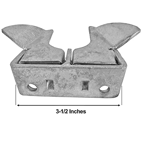 Wall Mount Gate Butterfly Fork Latch - 1-3/8" to 1-5/8" Fork Diameter - Chain Link Fence Gate Latching Hardware - Chain Link Fence Gate Parts