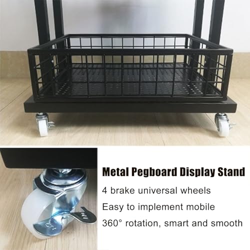 Soporte de exhibición resistente de 3 niveles para comercio y tiendas 6