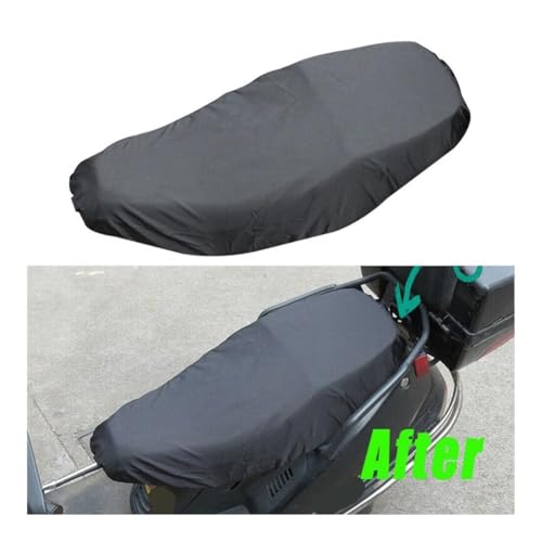 Funda sillín moto universal impermeable con protector antipolvo 4