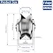 2 Pack 2 Inch Pulley Block V Grooved Wheel Pulley, 304 Stainless Steel Pulley Roller, Heavy Duty Caster Wheels Sliding Gate Rollers for Material Handling and Moving Lifting Loading 880lb/400 Kg