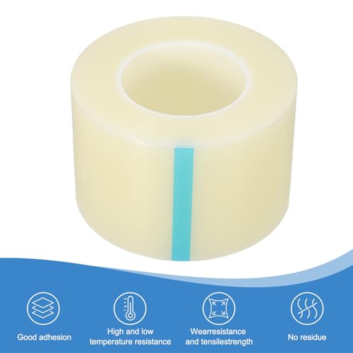 Image of PATIKIL Removable Protective Film Tape, 3.5 Inch x 656 ft PE Surface Protective Scratch Film Tape Roll for Furniture Electrical Appliances Plastic Hardware Medium Stickiness, Clear