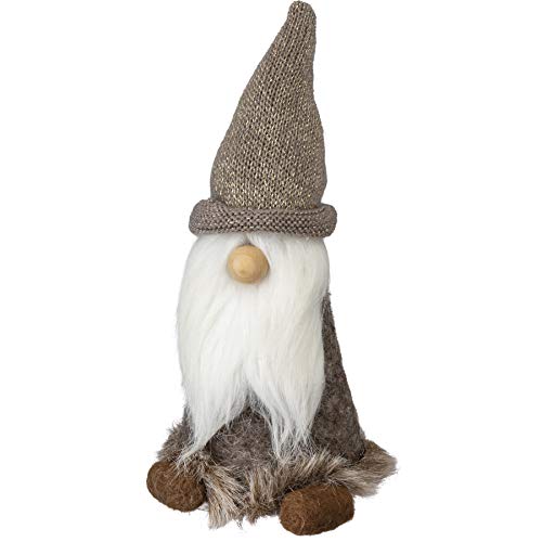 Primitives-by-Kathy-PBK-Christmas-Decor-Medium-Winter-Brown-Gray-Gnome Primitives by Kathy PBK Christmas Decor Medium Winter Brown Gray Gnome