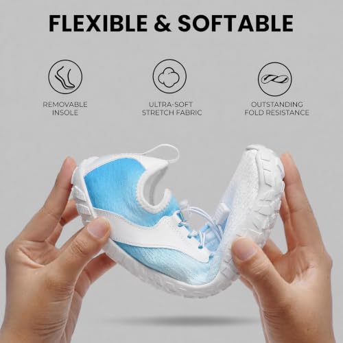 Image of Barefoot Water Shoes for Men Women 2026 Quick Dry Athletic Shoes Non-Slip Wide Toe Aqua Footwear Beach Swim Hiking Kayaking Yoga Outdoor Sport