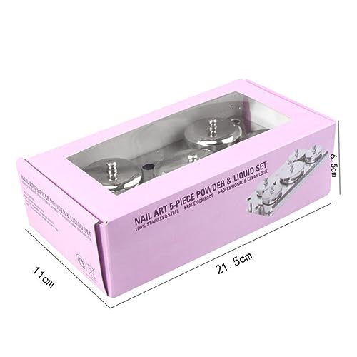 NOLITOY 5 piezas de herramientas de manicura de acero inoxidable miniatura 7