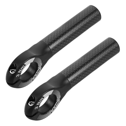 WOONEKY 2 Uds Extensiones Ergonómicas De Manillar De Bicicleta Puños De Manillar Ligeros Reemplazo De Manillar De Fibra De Carbono Resistente Agarre Cómodo para Viajes Largos
