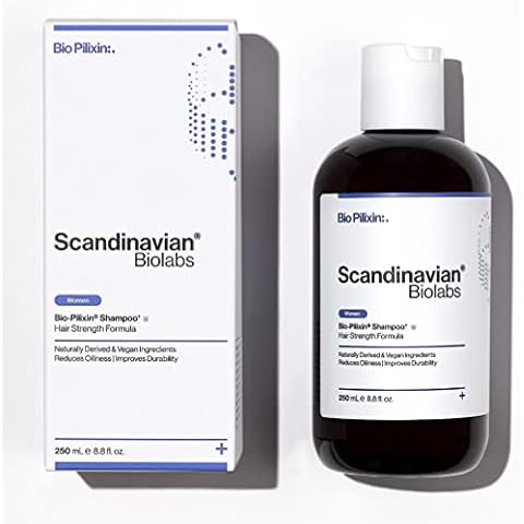 Hair Growth Shampoo 250ml for Women with Powerful Natural Ingredients - Scandinavian Biolabs Thickening Shampoo for Greasy Hair, Hair Loss Shampoo Free of Sulfates, Parabens, Silicones Cover