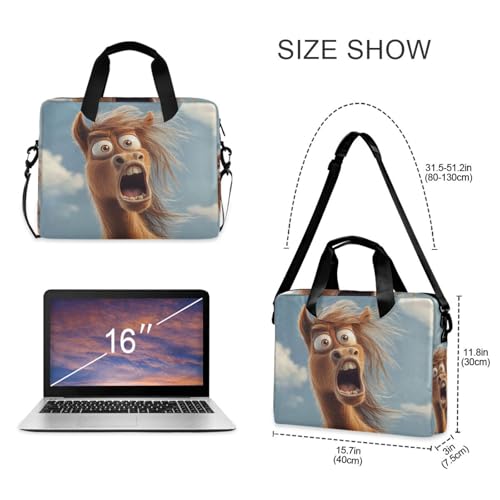 Maletín portátil para laptop 15.6 pulgadas con correa y asa miniatura 5
