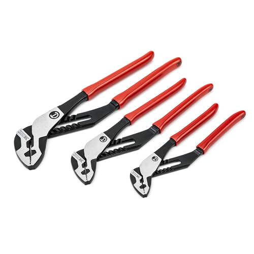 Image of Crescent Z2 K9 Straight Jaw Dipped Handle Tongue & Groove Pliers | RTZ2SET3