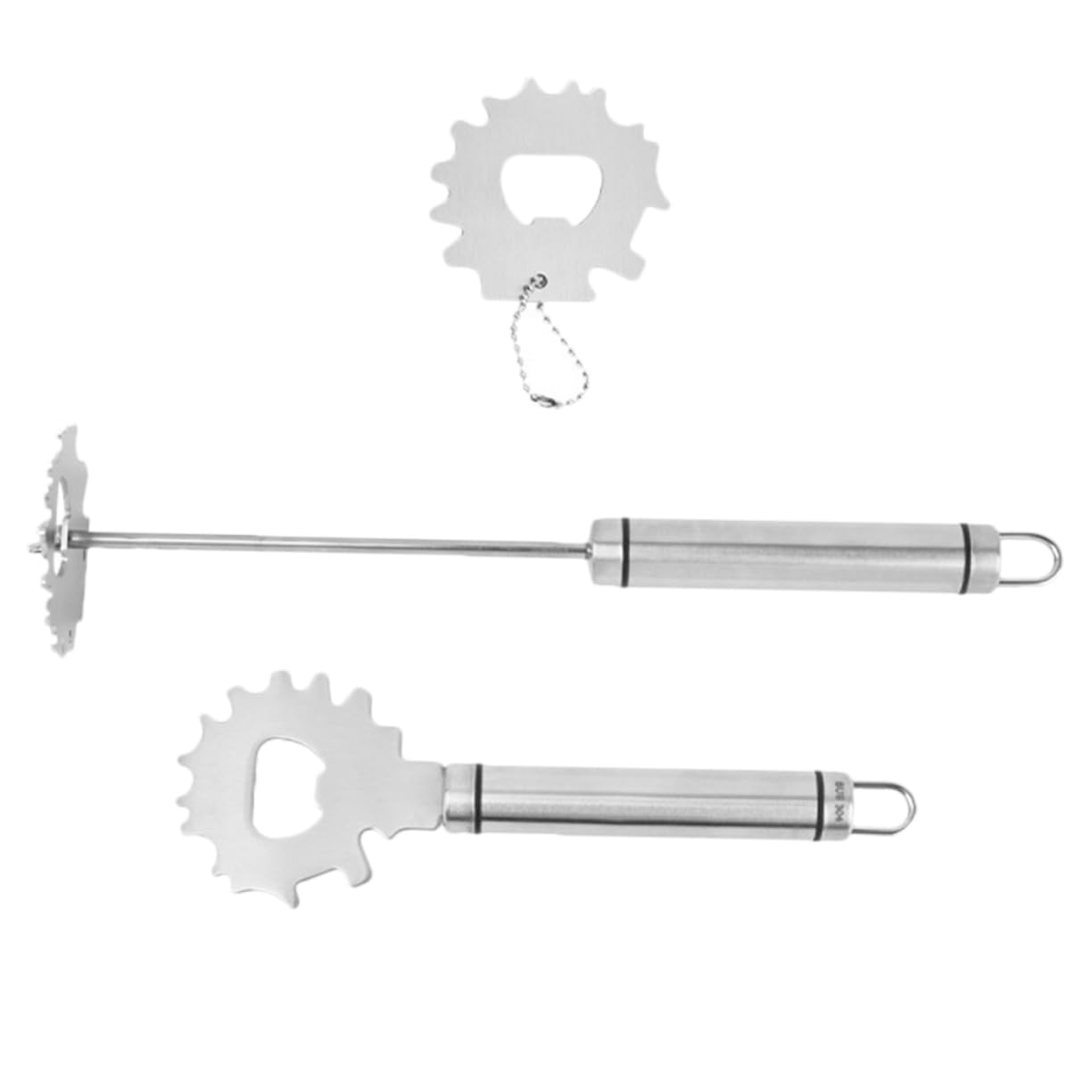 Mipcase 3-Piece Grill Tool Set Stainless Steel Grill Scraper for BBQ Griddle Porcelain Cast Iron Easy Removal Multi-use BBQ Accessories