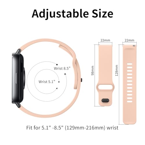 Image of Tobfit Solicone Strap Compatible with Redmi Watch 5 Active, Sport Waterproof Replacement Strap for Redmi Watch 5 Lite /Active band