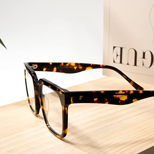 Image of VISOONE Rectangle TR90 Blue Light Blocking Glasses Computer Eyewear with Preppy Look for Women and Men Cougar