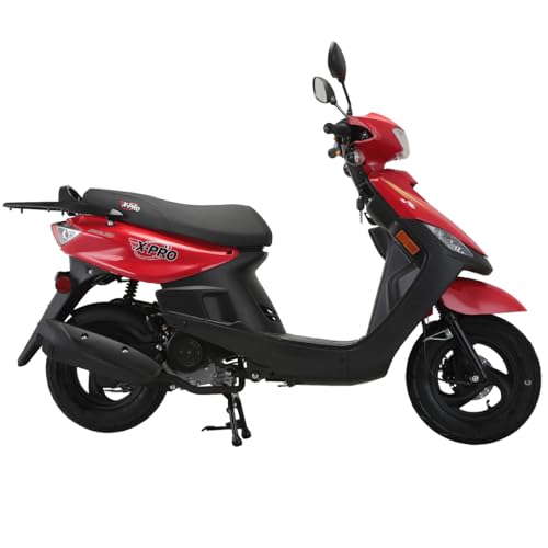 Image of X-PRO Bora 50cc Gas Moped Scooter for Adults - Automatic Transmission, 4‑Stroke Engine, Street Legal with Headlight, Rear Trunk, Front /Rear Suspension & DOT Tires
