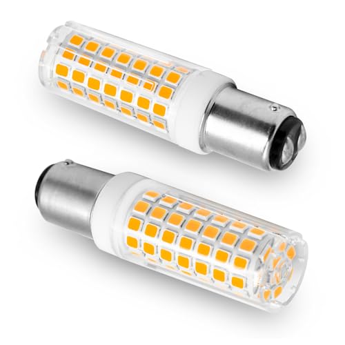 B15D LED Dimmbar 6W Ersatz für Osram Halolux Ceram 50W 60W B15D Halogenlampe Kein Flackern 230V 630 Lumen Warmweiß 3000K 360Abstrahlwinkel 2er Pack