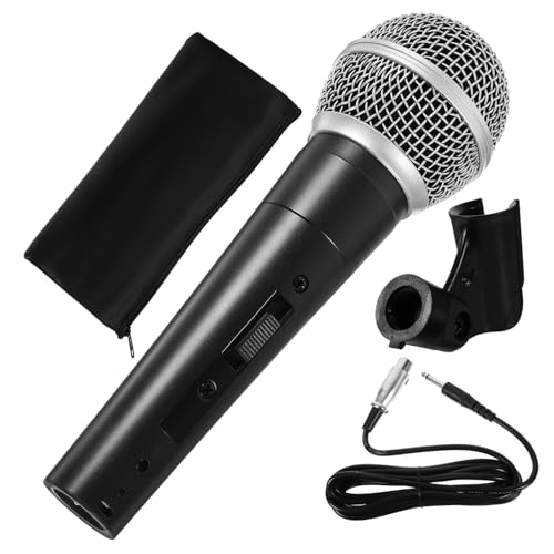 VANZACK Handheld Microphone for Singing Stage Dynamic Vocal Mic Ktv Microphone Easy to Use with Cable and Clip