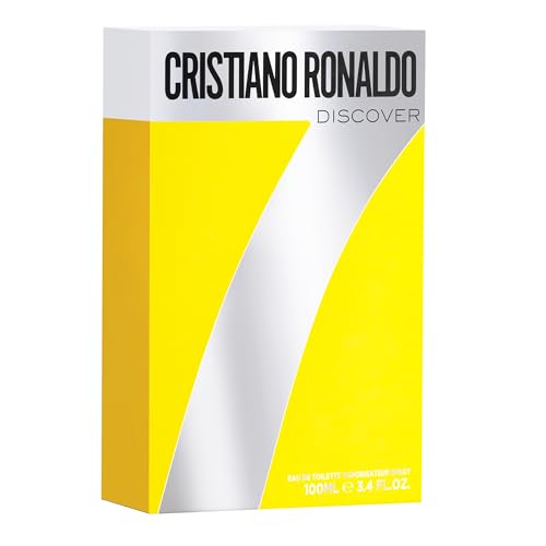 Cristiano Ronaldo CR7 Discover - Eau de Toilette for Men - Long-Lasting Mens Cologne Spray - Orange, Vetiver, Patchouli Cologne for Men - 3.4 oz