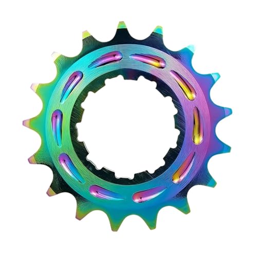 BMX ���[�V���O �V���O���X�s�[�h �R�O 15T/16T/17T/18T - �_�[�g�W�����v BMX �n�u�� DJ �o�C�N�̃h���C�u�g���C���ɓK�� :���i(17T Rainbow)