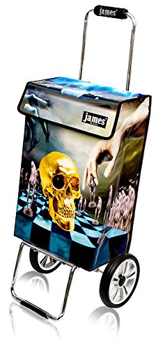 James® Einkaufstwagen Design Hamlet Deluxe, moderner Einkaufstrolley, bunter Lifestyle Trolly, Rollkoffer, 40kg… – Bild 3