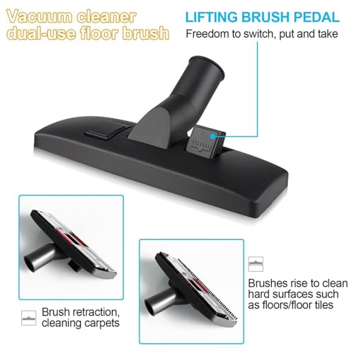 Cepillo universal para aspiradora combinado con boquilla de succión eficiente de 32 mm 3