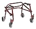 Drive Medical Nimbo 2G Mobility Aid Lightweight Posterior Walker, Extra Small, Castle Red
