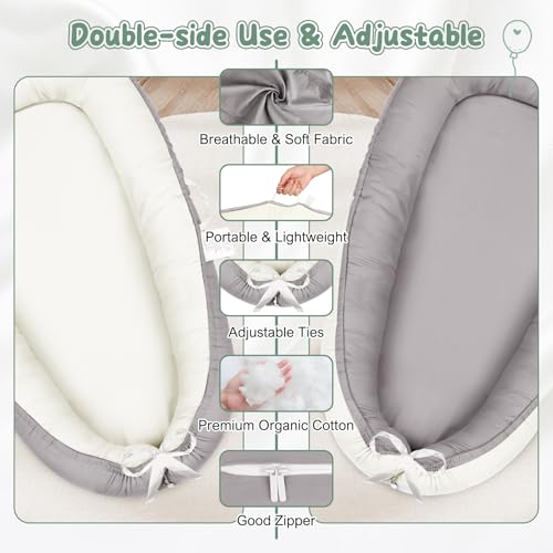 Tadakazu Baby Lounger - Baby Lounger Pillow For Newborn thumb #3