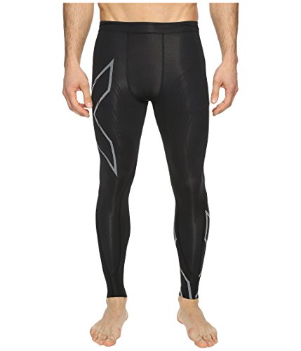 2XU Men's MCS Run Compression Tights, Black/Nero Reflective, XS