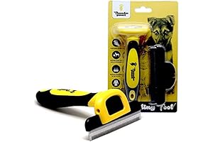FURminator De-Shedding Tool for Medium Dogs with Short Hair - Yellow