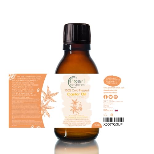 Pure Cold Pressed Castor Oil Vegan, Hexane Free, BP Grade, Non-GMO 100ml