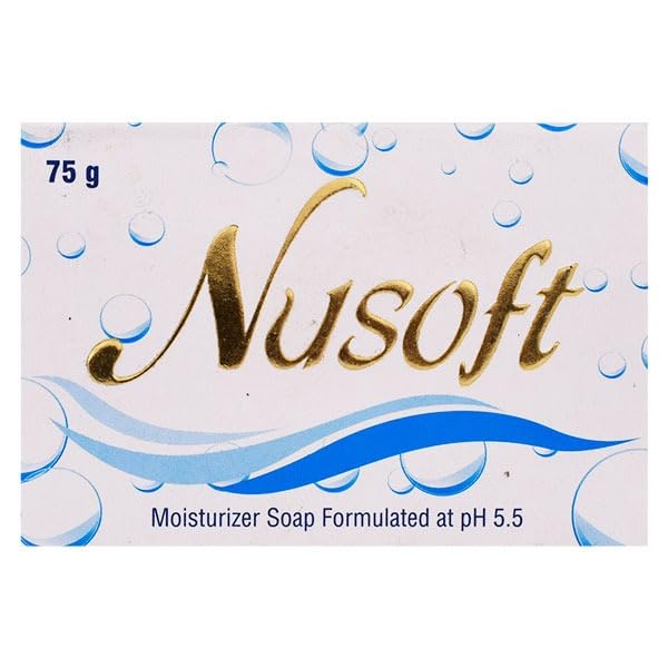 Nusoft Moisturizer Soap, Cleanses and moisturises, 75gm (Pack of 1)-image-2