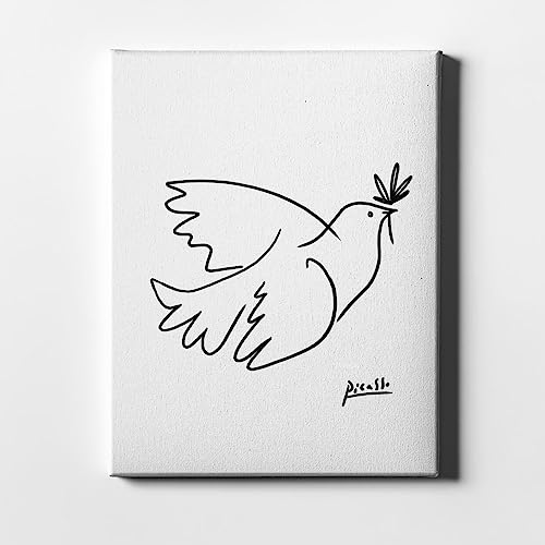 Croquis colombe Picasso Toile murale XL pour animer un mur vide