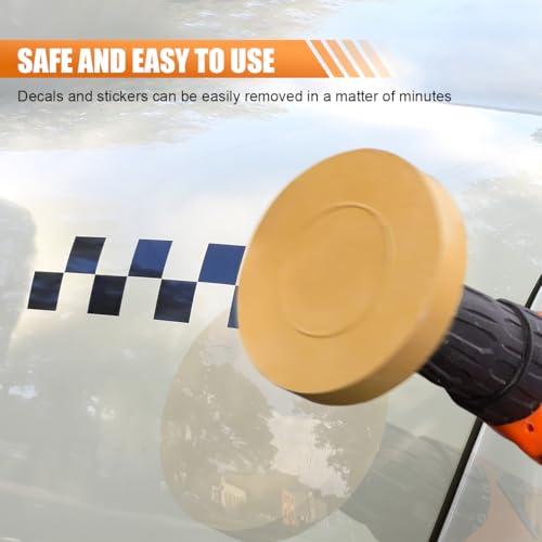 Image of BDZMC Car Decal Remover, Rubber Eraser Wheel, Graphic Remover Tool, Rubber Wheel Remover for Removing Adhesives, Vinyl Decals, Stripes, Tapes, and Stickers from Cars and Trucks (2PCS)