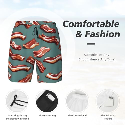 Short de bain à séchage rapide EdWal avec doublure double couche confortable