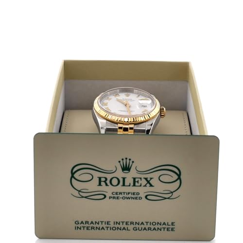 Pre-Loved Oyster Perpetual Datejust Automatic Watch Stainless Steel and Yellow Gold 36, Silver2