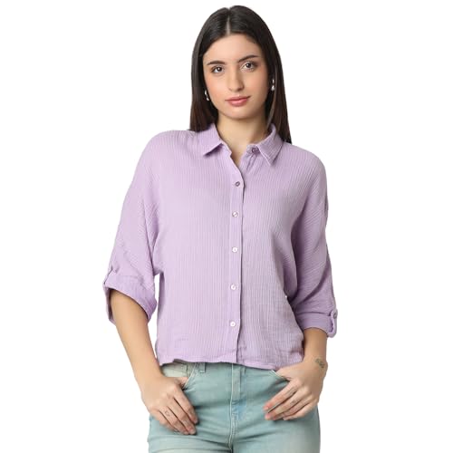 Image of Spykar Women's Regular Fit Shirts