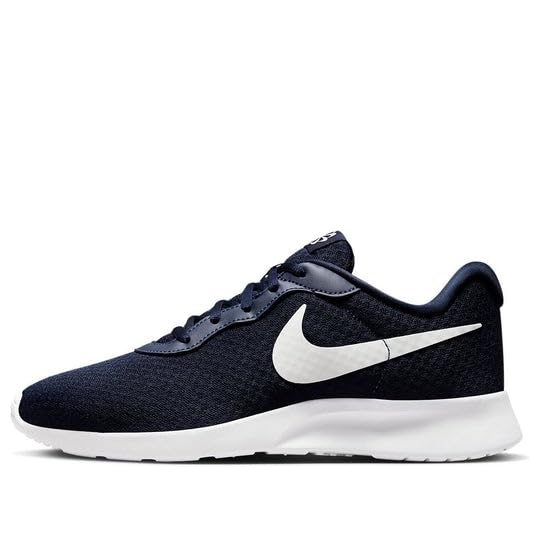 Image of Nike Mens Tanjun School Shoes FLYEASE-OBSIDIAN /WHITE-DV7775-400-6UK