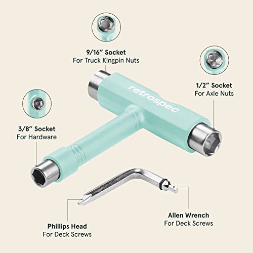 image for Retrospec Upkeep Skateboard Multi-Tool with Allen Wrench & Phillips He