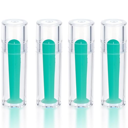 4PCS Hollow Hard Contact Lens Remover Tool Contact Lens Plunger Removal Insertion Soft Silicone Suction Cup only for Hard Lenses(OK/RGB Lens) Eye Contact Remover Applicator(not for Soft/Scleral Lens)