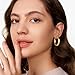 SHOWNII Chunky Gold Hoop Earrings - 14K Gold Plated Earrings for Women Hollow Tube Thick Hoops Graduation Gifts for Her
