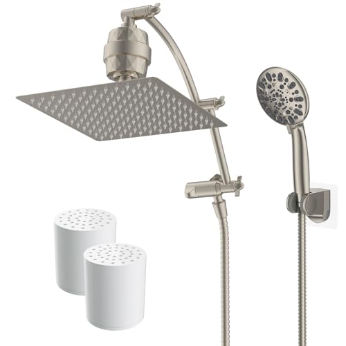 Cabezal de Ducha Metal 10'' con Filtro y Brazo Extensor de 16'' miniatura 1